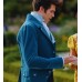 Bridgerton Luke Newton (Colin Bridgerton) Blue Velvet Tailcoat